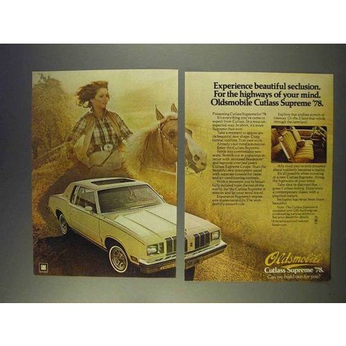 1978 Oldsmobile Cutlass Supreme Ad - Seclusion