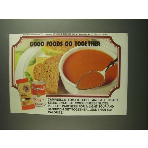 1984 Campbell's Tomato Soup & J.L. Kraft Cheese Ad
