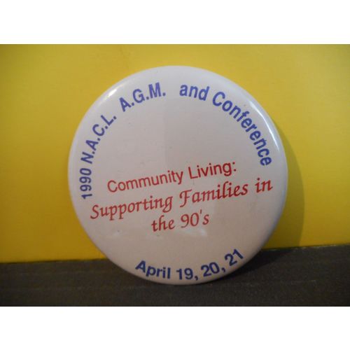 1990 Newfoundland & Labrador Association for Community Living Pinback