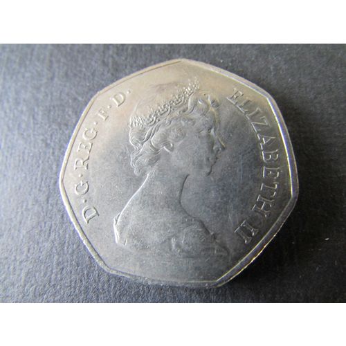 1973 QUEEN ELIZABETH II EEC FIFTY PENCE FREE POST. AAZ