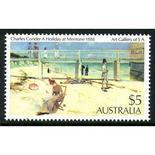 AUSTRALIA 1984 Australian Painting - 'A holiday at Mentone', Conder (SG 779) MNH