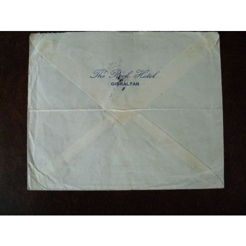 Gibraltar 1941 Military Field Post Office Censor 17 cover signed Rock Hotel WWII