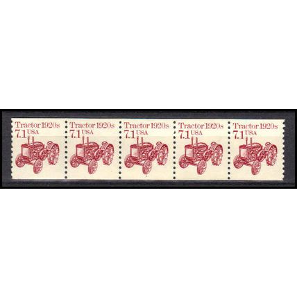 2127 7.1c Tractor Very Fine MNH Dry Gum PNC 1/5 X0704