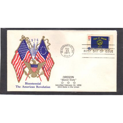 FDC Boerger Cachets 1665 13c Oregon (Cachet-U/A) CV00720