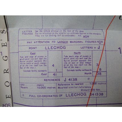 RARE ! WW2 1944 RAF Paper Map for Manchester & North Wales Shows Bases Radar etc