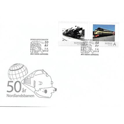 Norway: 50th Anniversary of the Nordlandsbanen, special postmarks