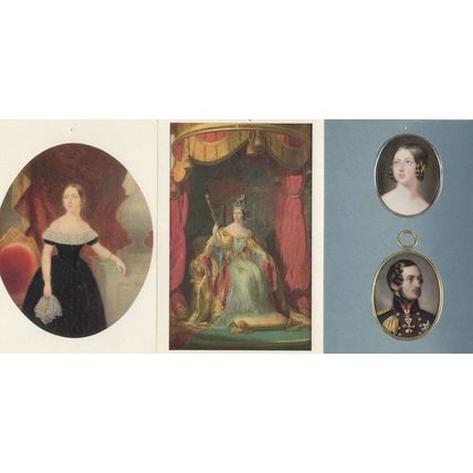 Queen Victoria Henley London Portrait Gallery 3x Painting Postcard s