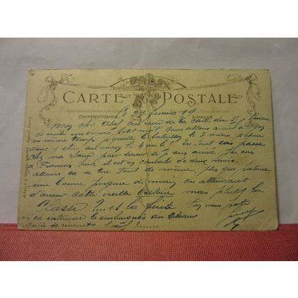 MOTHERS AND CHILDREN TRAIN used FRENCH antique postcard france humour? =