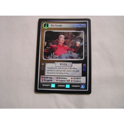 Kira Founder 2000 Decipher Star Trek CCG RELECTIONS FOIL VERY RARE FOIL