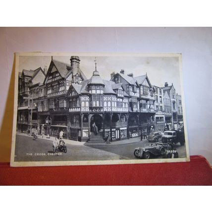 THE CROSS, CHESTER, CHESHIRE used vintage postcard by J. Salmon 1950s postmark =