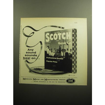 1958 3M Scotch Magnetic Tape Advertisement