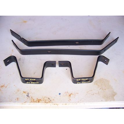 1964 JEEP TRUCK FRONT BUMPER BRACKETS OEM