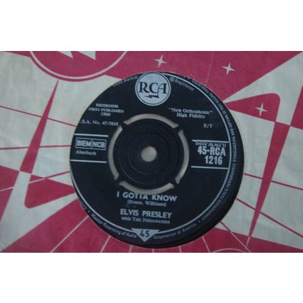 A4-ELVIS PRESLEY-Are You Lonesome Tonight? –UK 7" SINGLE-1960-NM- Elvis Presley