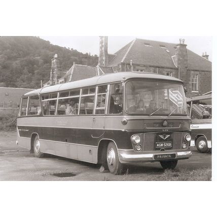 Black & White Photograph of Central Scottish Motor Traction Co. Ltd. - AGM 526B