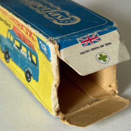 RARE Gold MATCHBOX LESNEY SUPERFAST No 12 Safari Land Rover original box GC READ