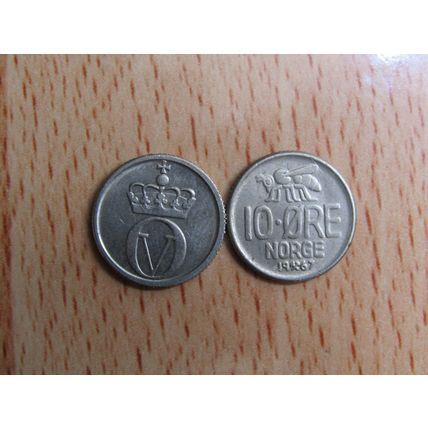Norway 1967 10 Ore Coin