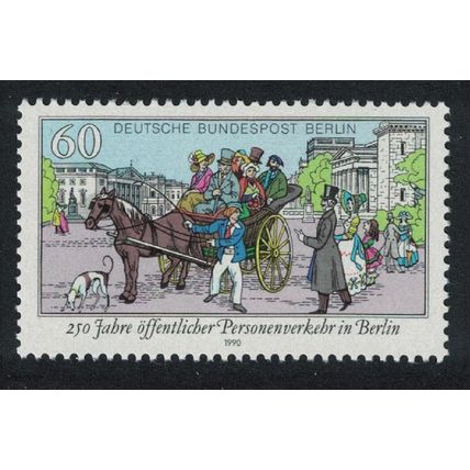 Berlin 250th Anniversary of Public Transport in Berlin 1990 MNH SG#B837