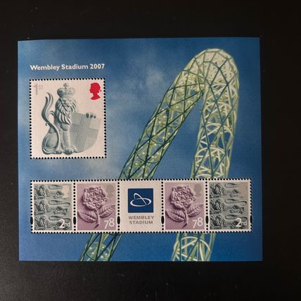 QEII GB QEII 2007 Mini Sheet Stamps Wembley Stadium MS2740 MNH
