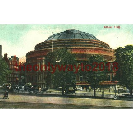 Albert Hall, Costume Ball, London, Postcard