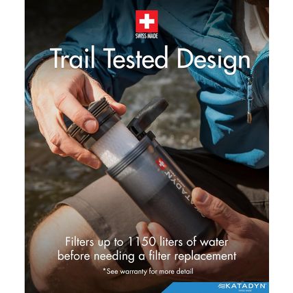 Katadyn Hiker Pro Hand Pump Water Filter for Backpacking, Camping, Emergency Sur