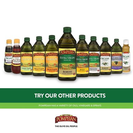 Pompeian Robust Extra Virgin Olive Oil, Contains Polyphenols, First Cold Pressed