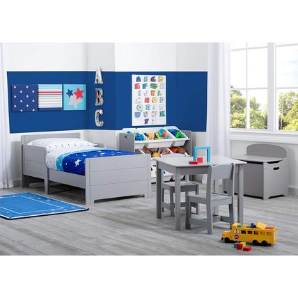 Delta Children Mysize Kids Wood Table and Chair Set (2 Chairs Included) - Ideal