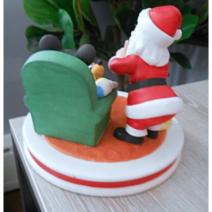 1981 Disney Artists Limited Figurine Christmas Third Edition Mickey Santa Japan