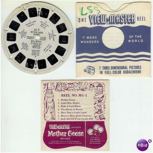 1950 Viewmaster Reel #MG1 "Mother Goose Rhymes"