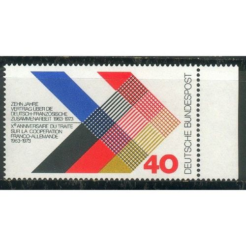 Germany 1973 - SG1647 - 10th Anniv of Franco-German Treaty (unused)