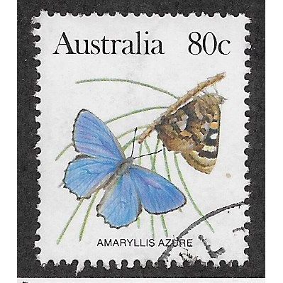 AUS 1981 80c 'BUTTERFLIES - AMARYLLIS AZURE' FINE USED (EBID68-025)
