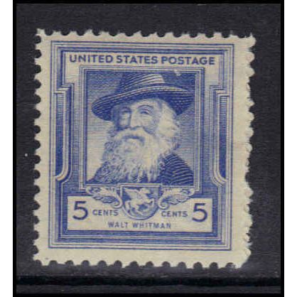867 5c Walt Whitman Fine MNH U2392