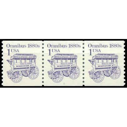 2225 1c Omnibus Very Fine MNH Dry Gum PNC 1/3 W1502