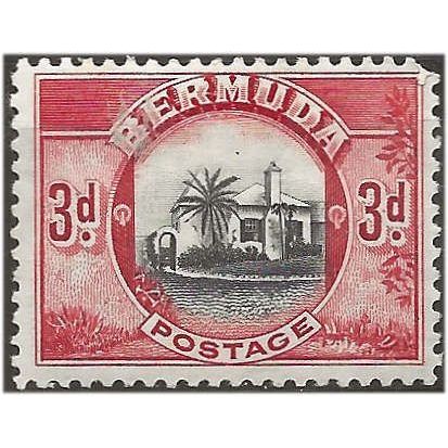 Bermuda 1936 SG103 3d Black & Scarlet Mounted Mint .. ..