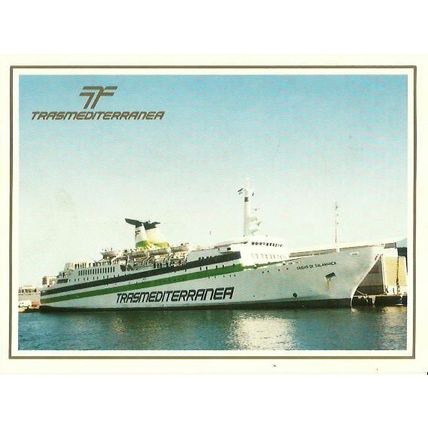 Trasmediterranea MV CIUDAD DE SALAMANCA Company Postcard