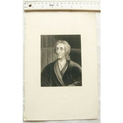 Vintage engraving - Locke