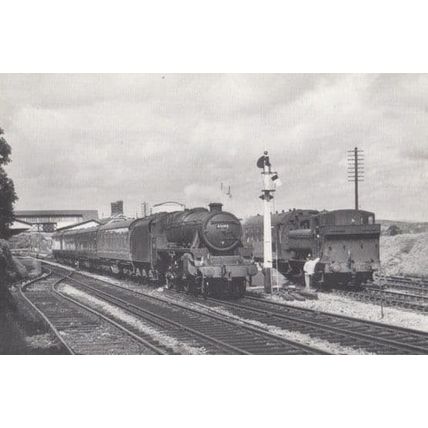 Engine 45190 Swansea Train in 1963 Carmarthen at Llandeilo Railway Postcard
