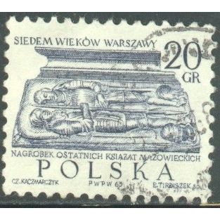 Poland 1965 - SG1577 - 20g ultramarine - 700th anniv of Warsaw - used