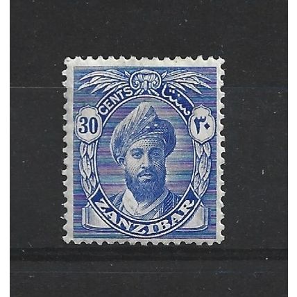 Zanzibar.SG315 30c Sultan Khalifa bin Harub (Ultramarine).Mounted Mint.Jul24