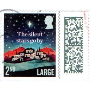 2023 Christmas. 2nd Large. Bethlehem. Self Ad Die Cut. Fine Used On Piece
