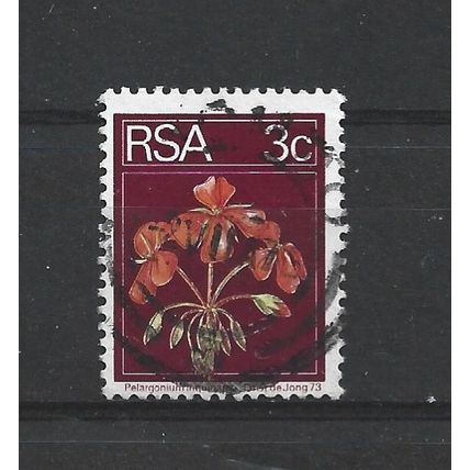SouthAfrica.SG350 3c Geranium.Variety Unchecked.Fine Used.Sep25l