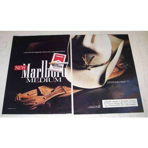 1991 Marlboro Medium Cigarettes Ad