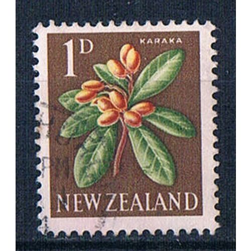 New Zealand 1960 SG782 nz64 Karaka 1d Used Stamp