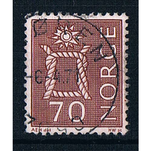 Norway 1962 SG538a no36 Reef Knot 70ore Used Stamp