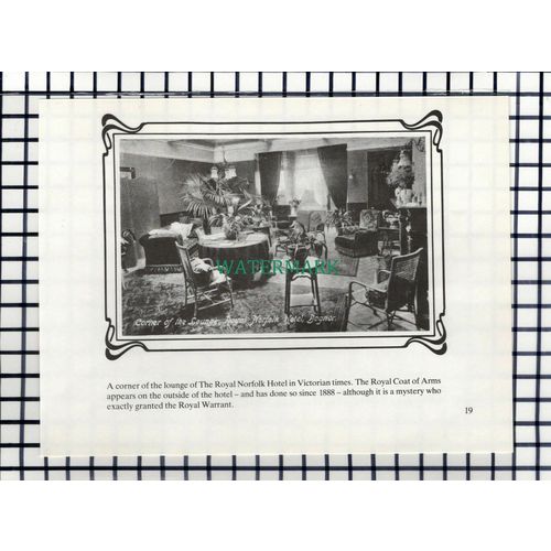 C6946) Royal Norfolk Hotel Bognor / Royal Pier Hotel - Double-Sided Cutting