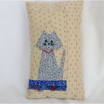 2 Sided Cat Mini Pillow Ornies Tucks Bowl Filler Kitty Home Decor