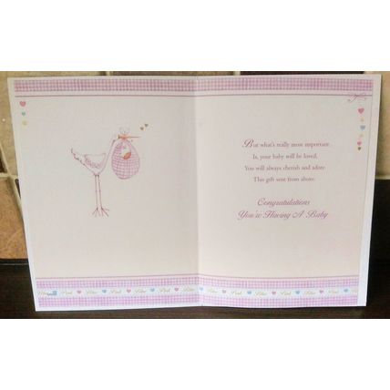 New Baby Card - Glitter Card - 001