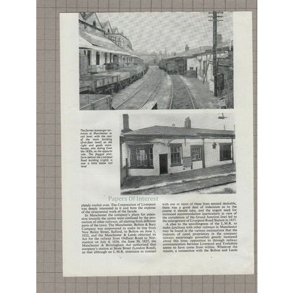 The Liverpool & Manchester Railway Moorish Arch - 1960s Article