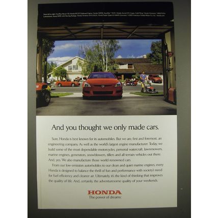 2004 Honda Company Ad - And you thought we only made cars