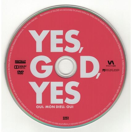 Yes, God, Yes (DVD disc) 2020 Natalia Dyer, Alisha Boe, Timothy Simons