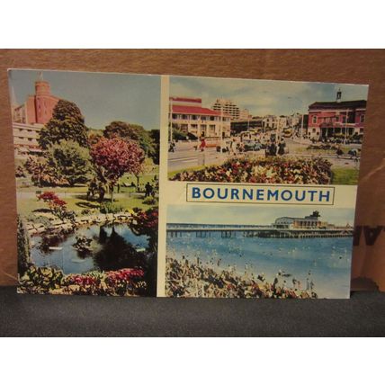 multiview, BOURNEMOUTH. DORSET unused vintage postcard by D H Greaves